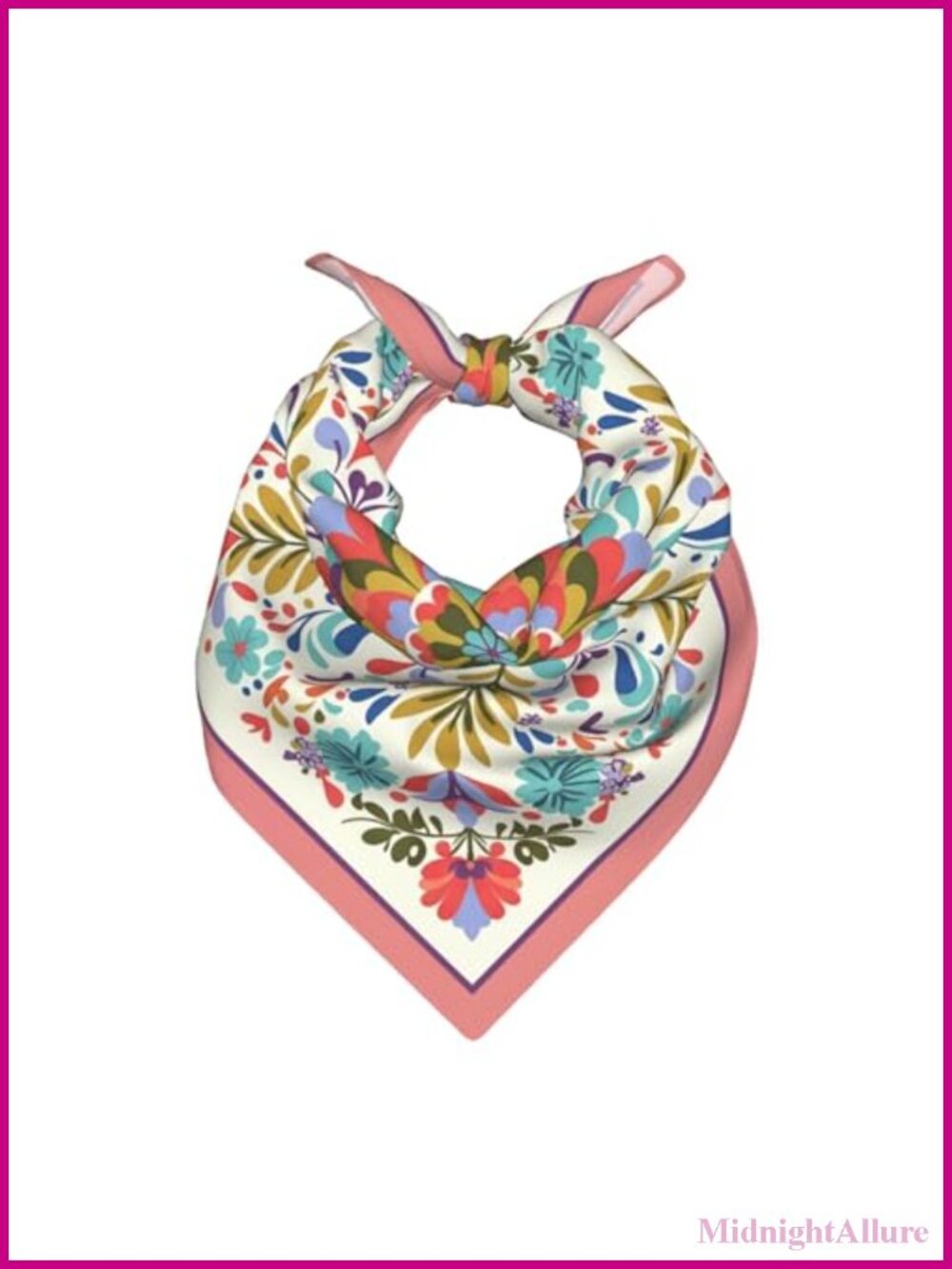 Silk Satin Square Scarf Bandana Neck Headscarf Women